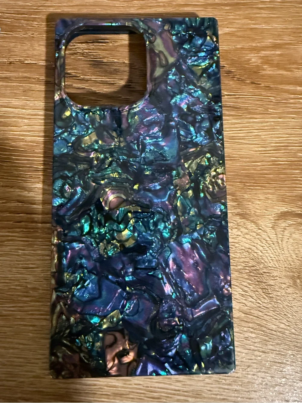 Iridescent Blue-Purple Marble Phone Case
